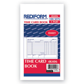 Rediform® Daily Employee Time Cards, Two Sides, 4.25 X 7, 100-pad freeshipping - TVN Wholesale